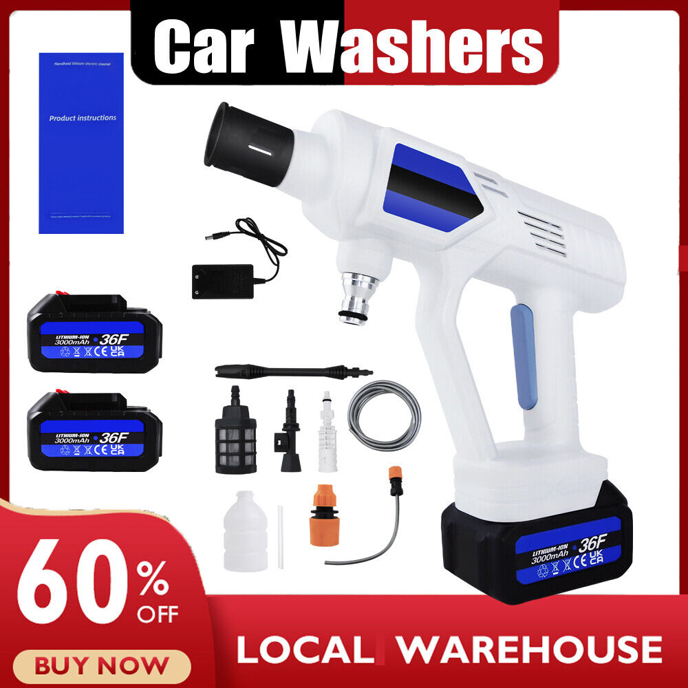 45Bars High Pressure Power Cordless Cleaner Wash Jet Lance Nozzle ...