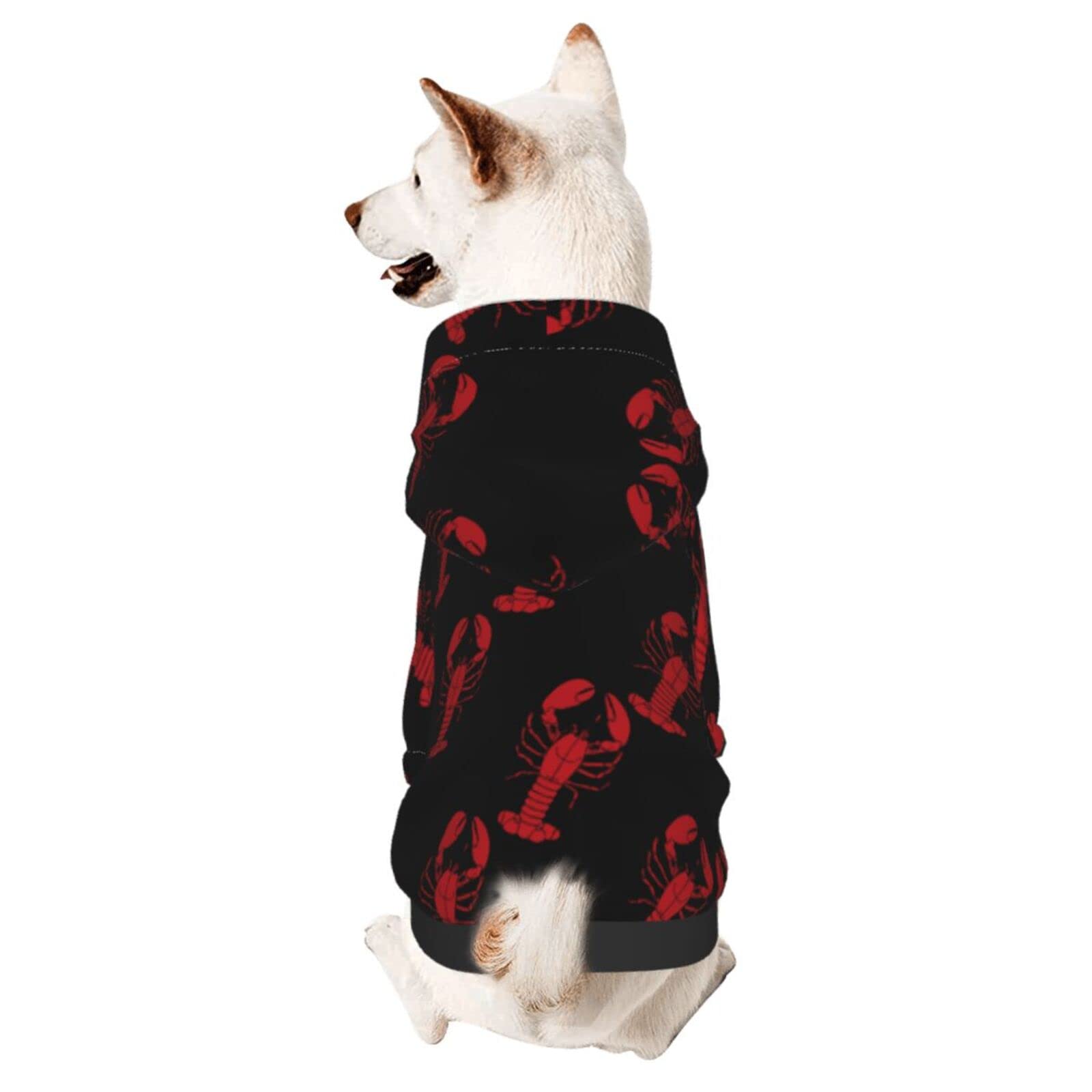 Amazon.com : Red Lobster Dog Hoodie Pet Clothe Sweater Sweatshirt ...