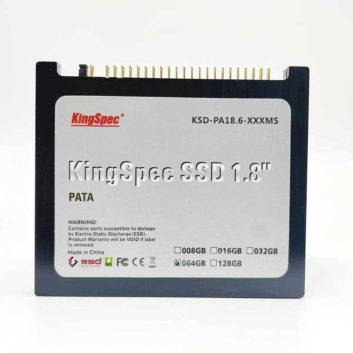 KingSpec KSD -PA18.6-XXXMS 1.8" 64GB IDE SSD flash memory | eBay