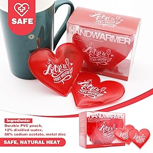 Amazon.com: Valentine's Day Reusable Pocket Hand Warmers,Reusable ...