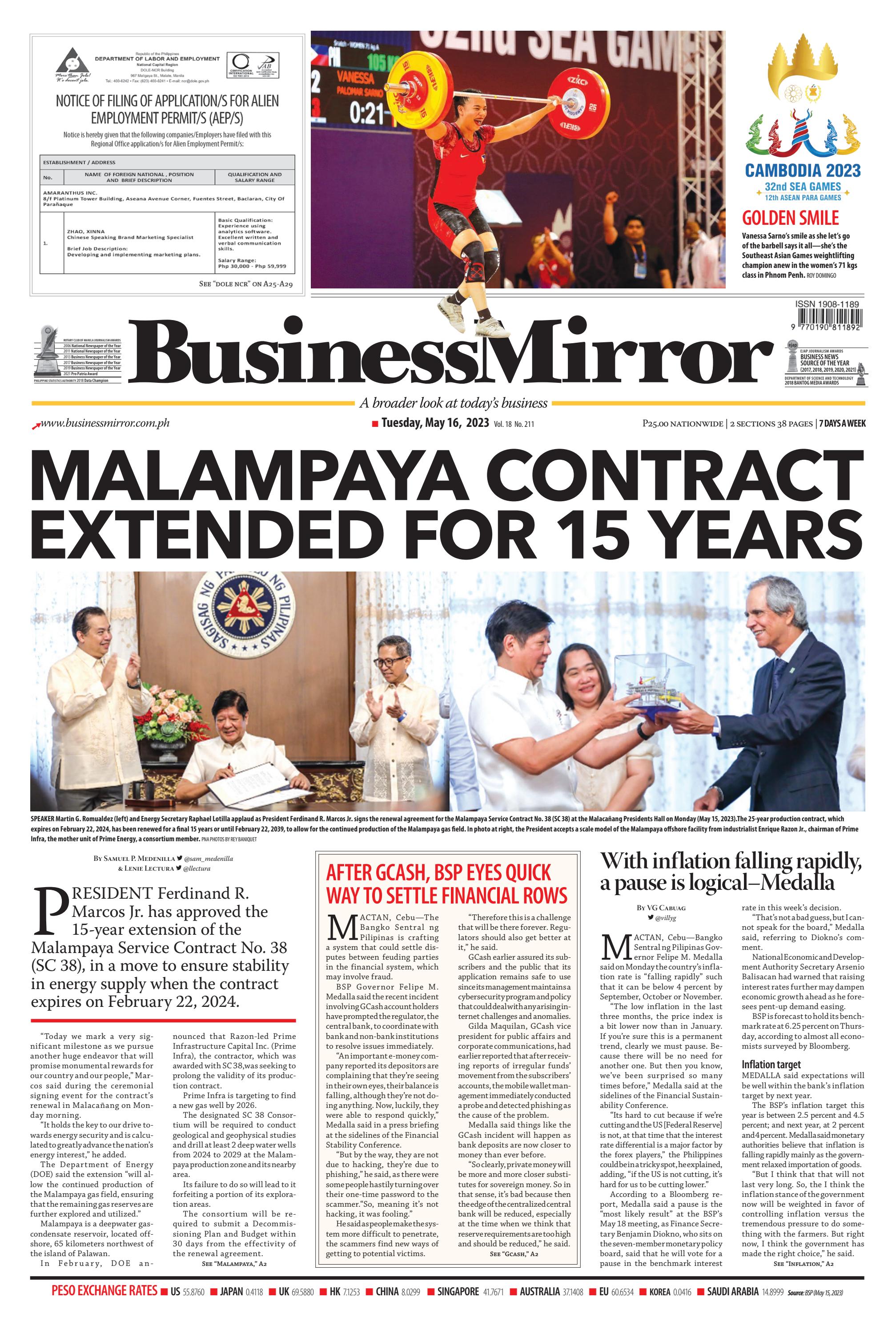 BusinessMirror May 16, 2023 by BusinessMirror - Issuu