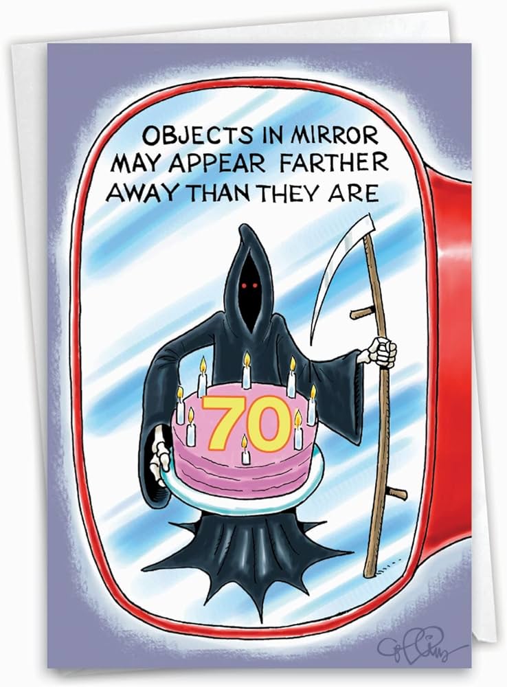 Amazon.com : NobleWorks - 70th Milestones Birthday Greeting Card ...