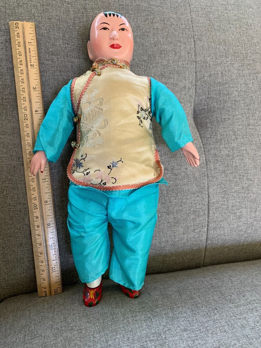 Vintage Chinese Girl composition Doll hand painted | eBay