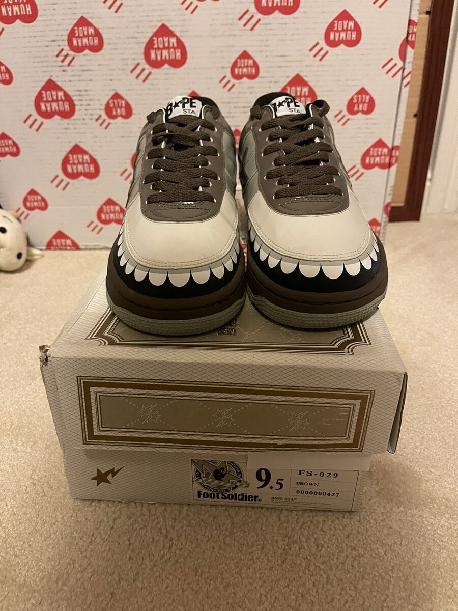 Brand New Super Rare A Bathing Ape FS-029 Bapesta X Kaws Chompers ...