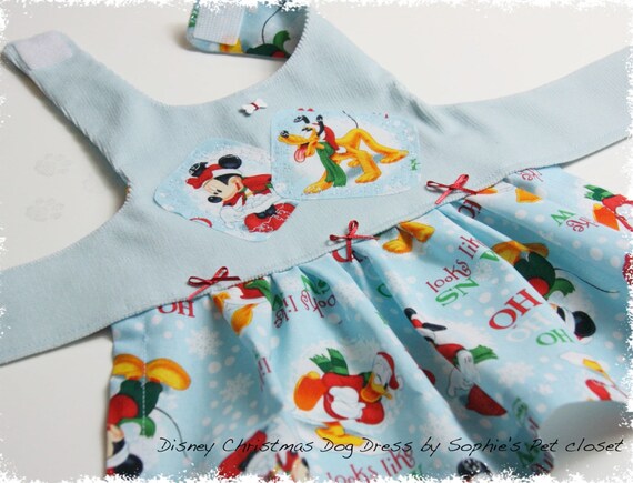 Disney Christmas Dog Dress Xxsxs..holiday Pet - Etsy