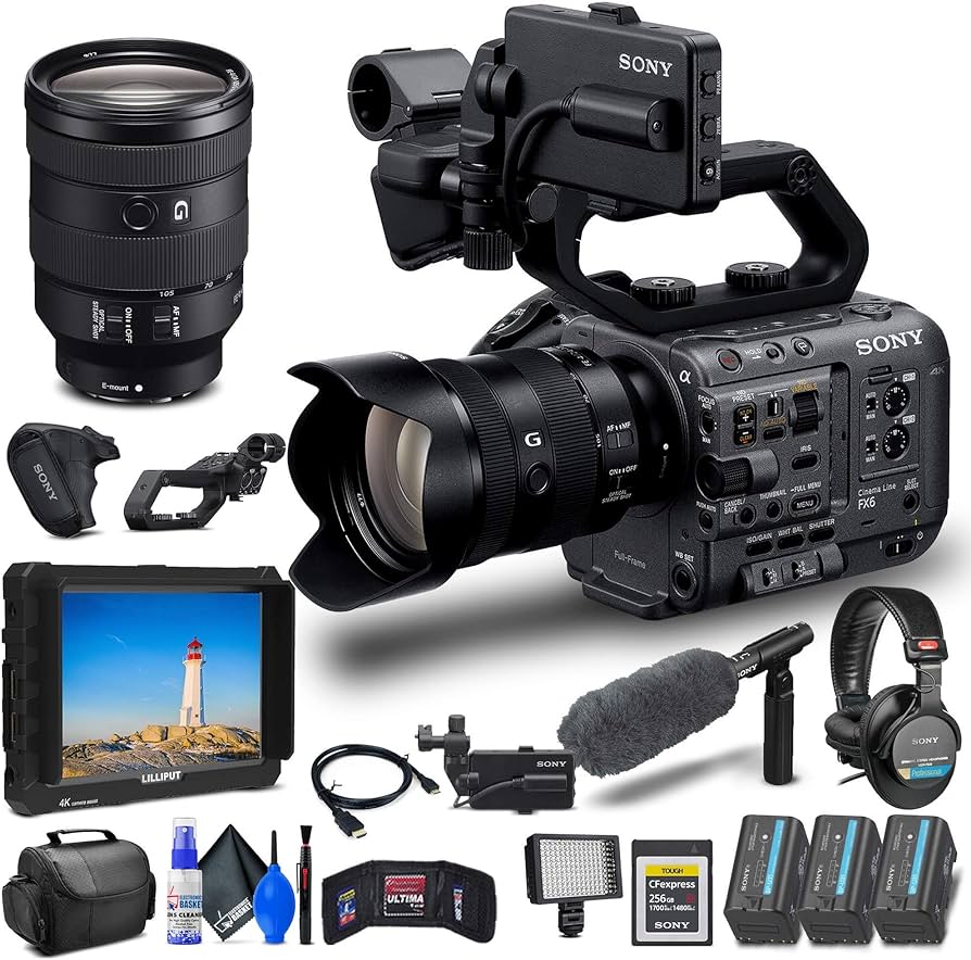 Amazon.com : Sony FX6 Digital Cinema Camera Kit with 24-105mm Lens ...