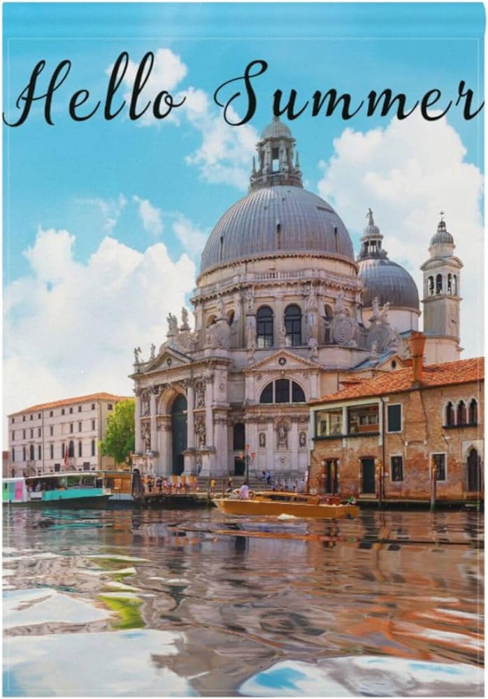 Amazon.com : susiyo The Gand Canal in Venice Hello Summer Garden ...