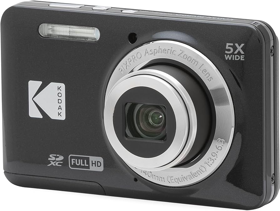 Amazon.com : KODAK PIXPRO FZ55-BK 16MP Digital Camera 5X Optical ...