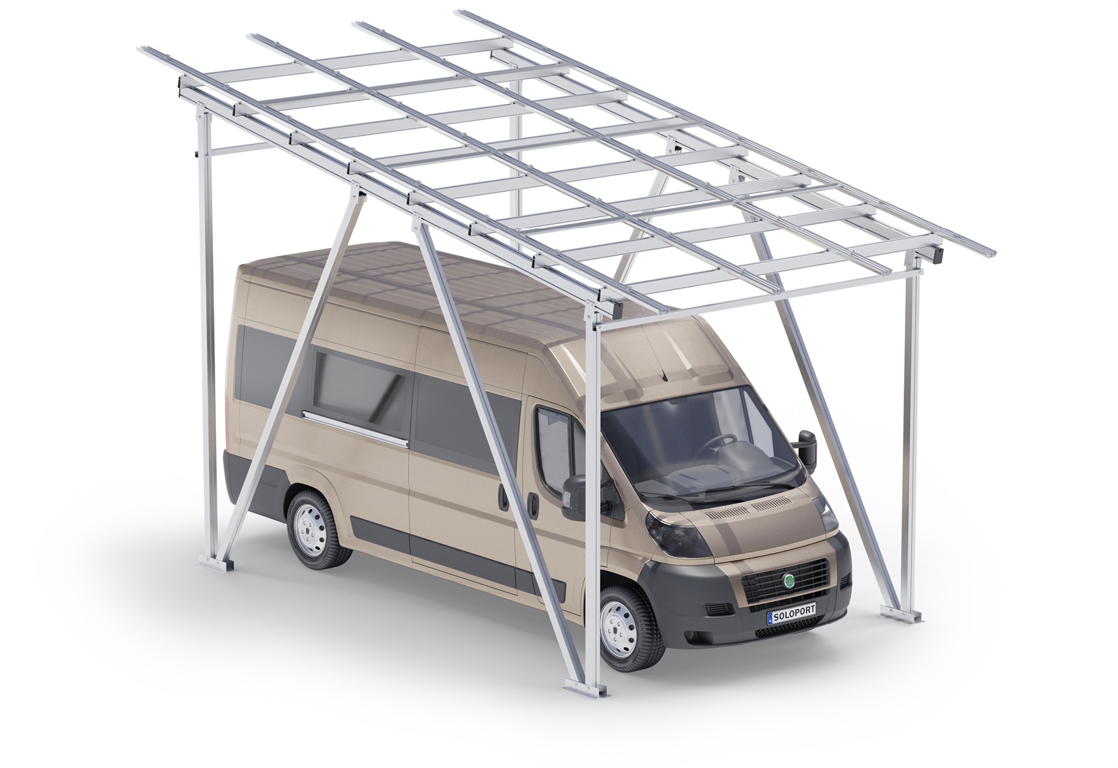 Carport frame for campers SPG-W, aluminum, Clearance Height 2.920 ...