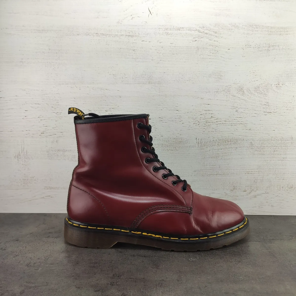 Vintage Dr. Martens Red Leather England Boots Sz UK 11, US 12 | eBay