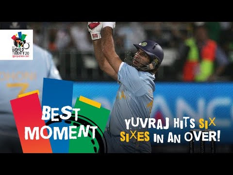 Yuvraj Singh slams six sixes off Stuart Broad | ENG v IND | T20 ...