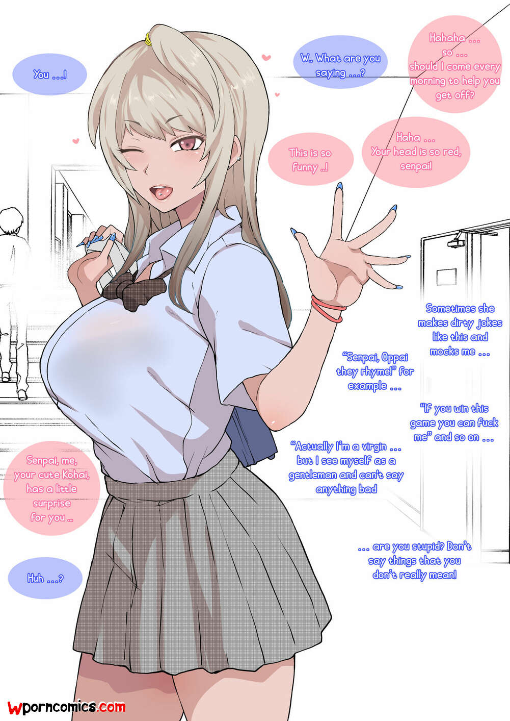 ✅️ Porn comic Otaku no Boku to Iikanjidatta Kuro Gyaru Kouhai wo ...