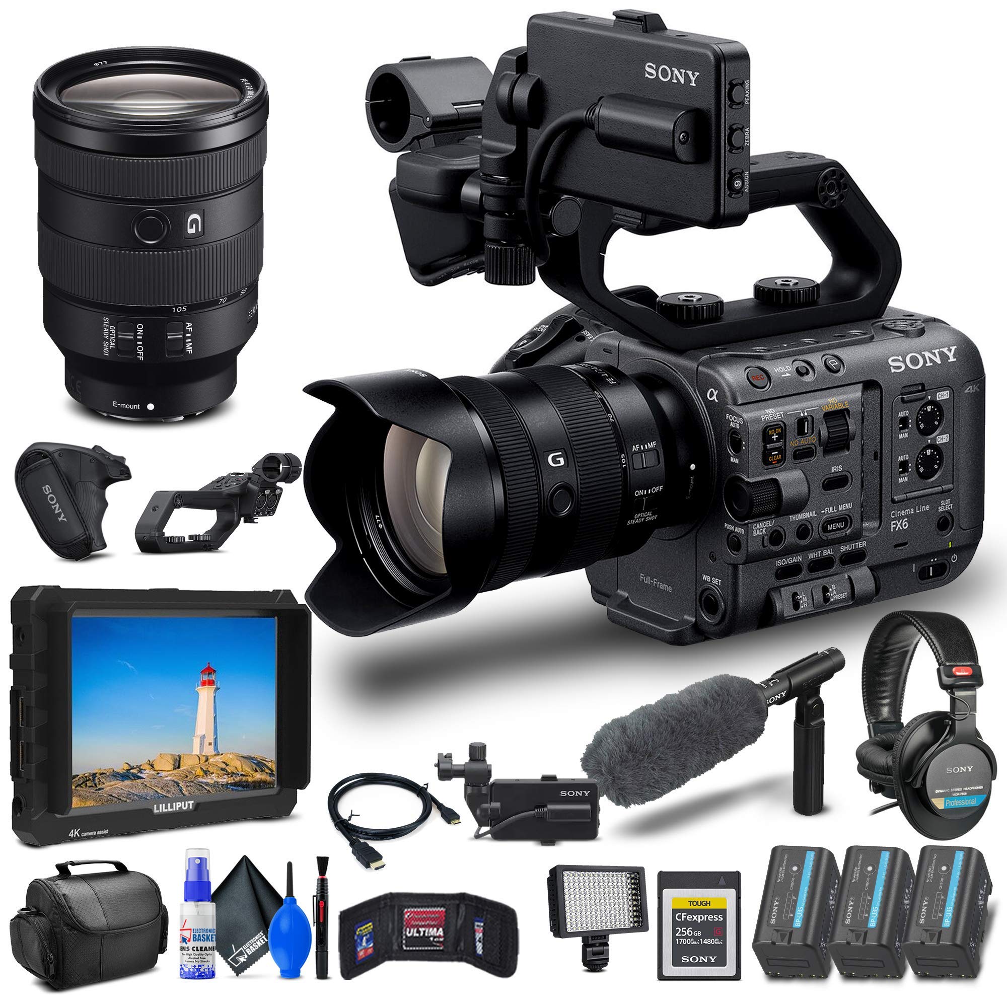 Amazon.com : Sony FX6 Digital Cinema Camera Kit with 24-105mm Lens ...