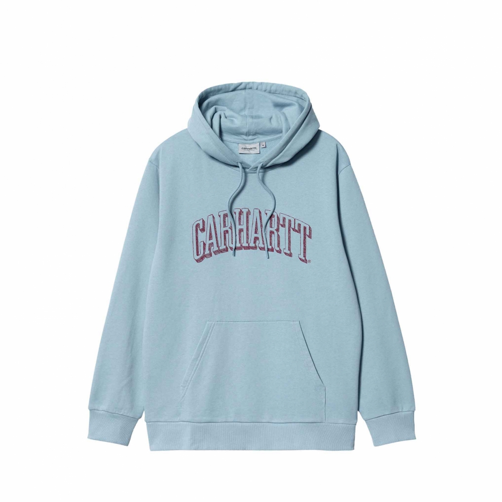 Carhartt WIP Hooded Scrawl Sweatshirt - Misty Sky - I030942-16XXX ...