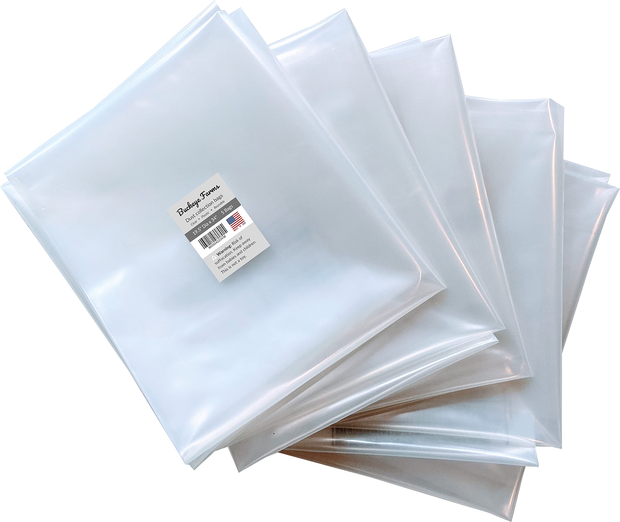 Buckeye Farms Dust Collector Bags Compatible with Shop Fox Dust ...