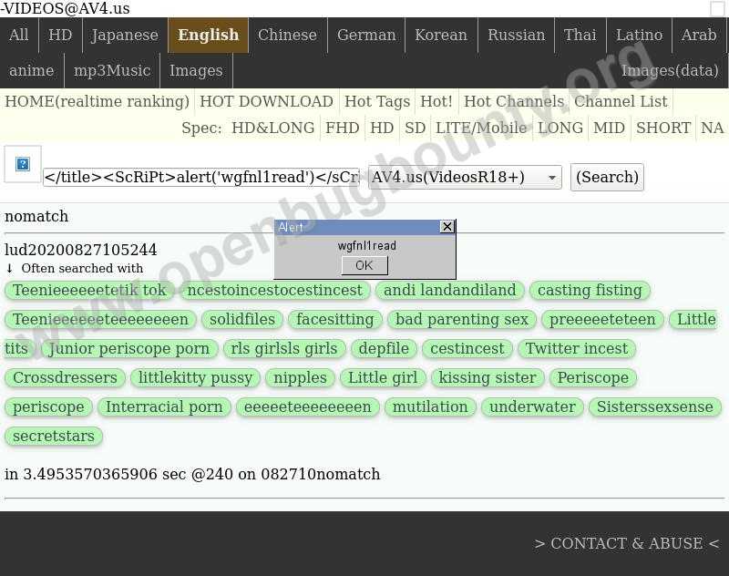 All Vulnerabilities for en.av4.club Patched via Open Bug Bounty