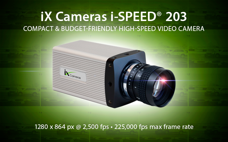 The New iX Cameras i-SPEED 203 – Compact High-Speed Camera ...