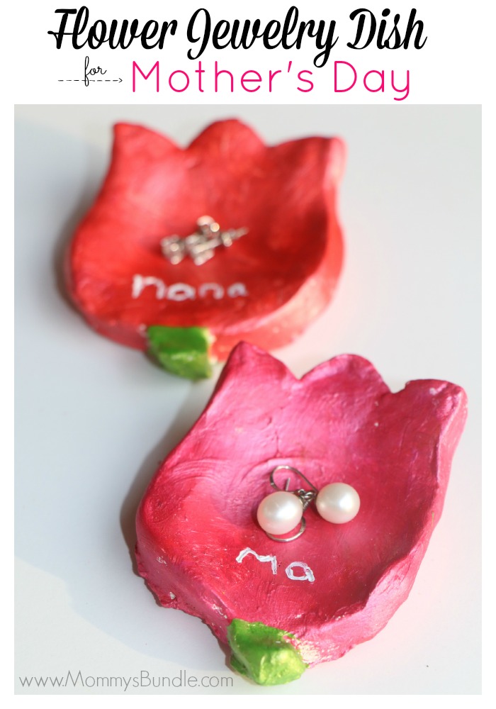 Handmade Flower Jewelry Dish for Mom - Mommy's Bundle