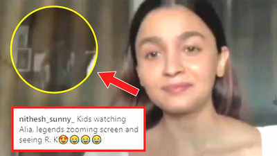 Viral video! Ranbir Kapoor's blink and miss appearance during Alia ...