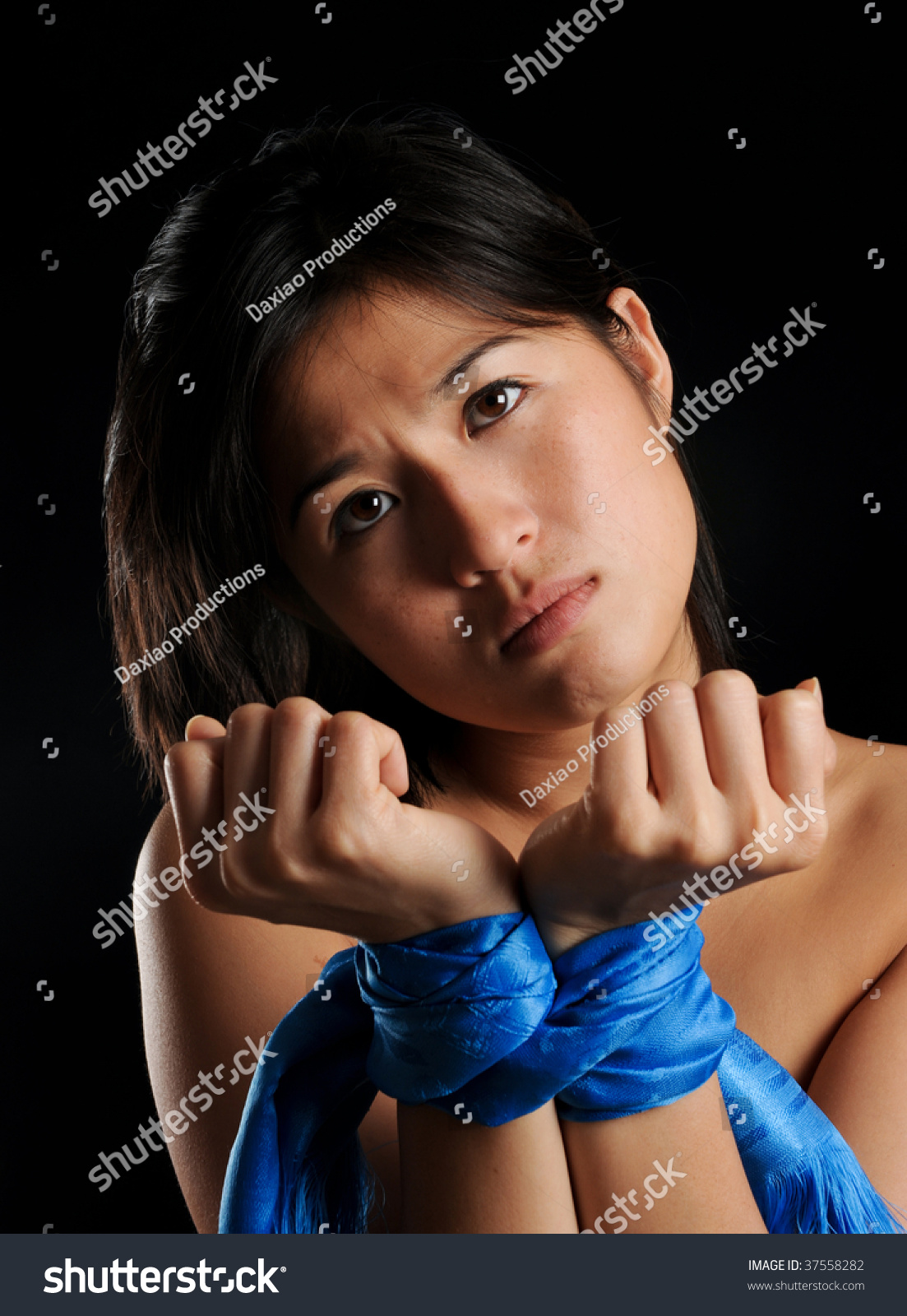 Asian Girl Tied Against Her Will Stock Photo 37558282 | Shutterstock