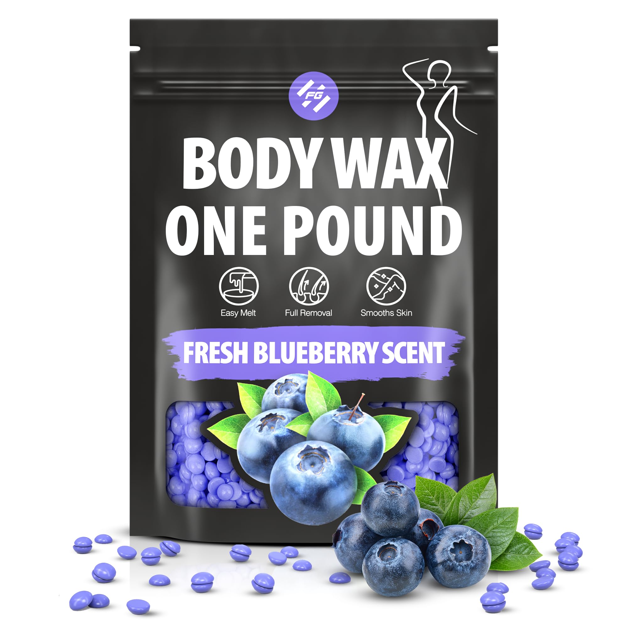 Amazon.com : Wax Beads (Fit Gel) Hard Wax Beads for Hair Removal ...