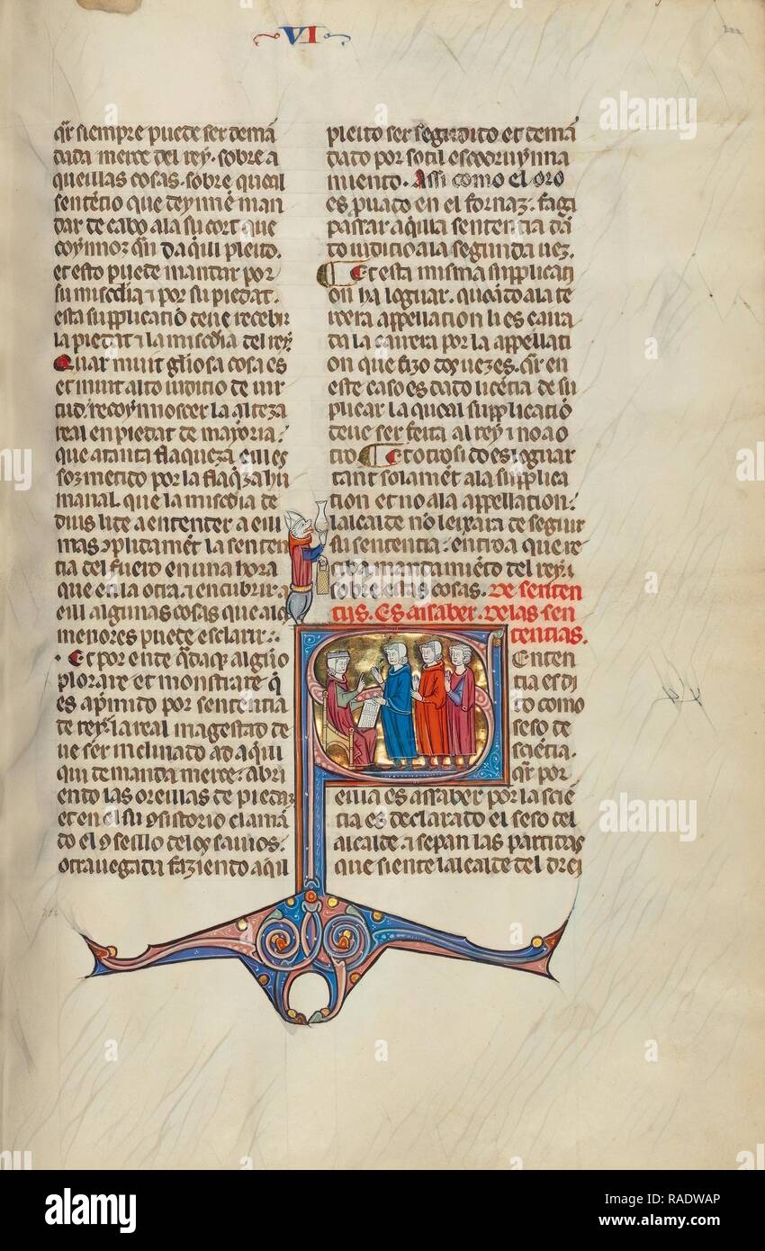 Initial S: Three Men Speaking before a Judge, Unknown, Michael ...