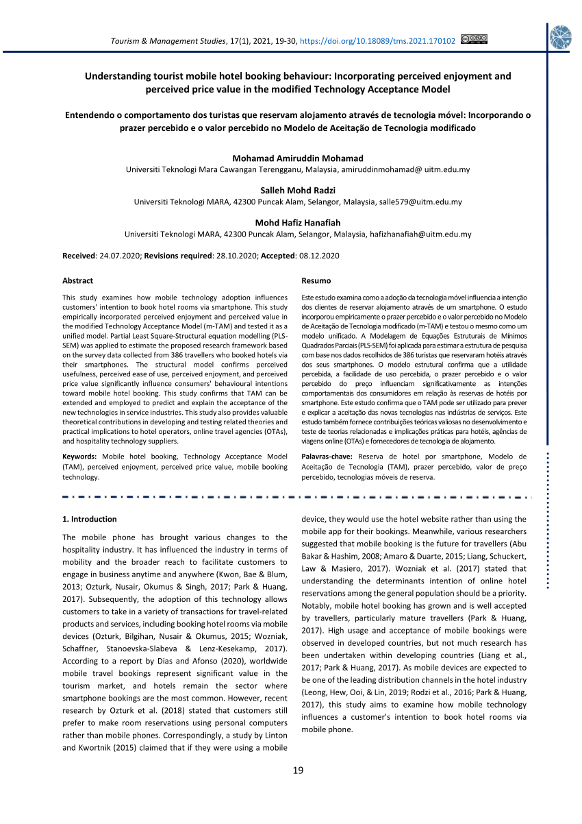 PDF) Understanding tourist mobile hotel booking behaviour ...