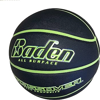 Amazon.com : Baden Crossover Black/Green Basketball Size 7 ...