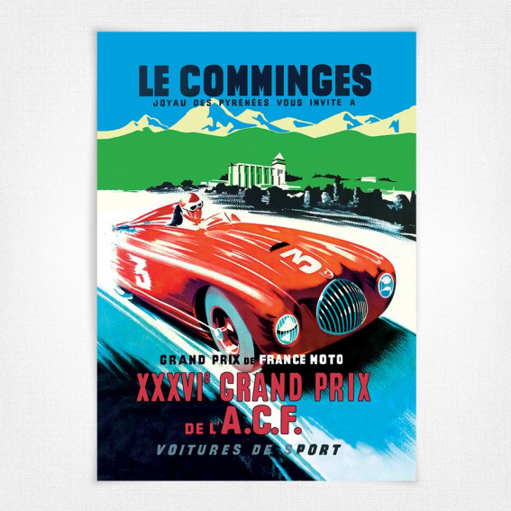 Le Comminges Grand Prix Poster - XXXVIe Grand Prix de l'ACF
