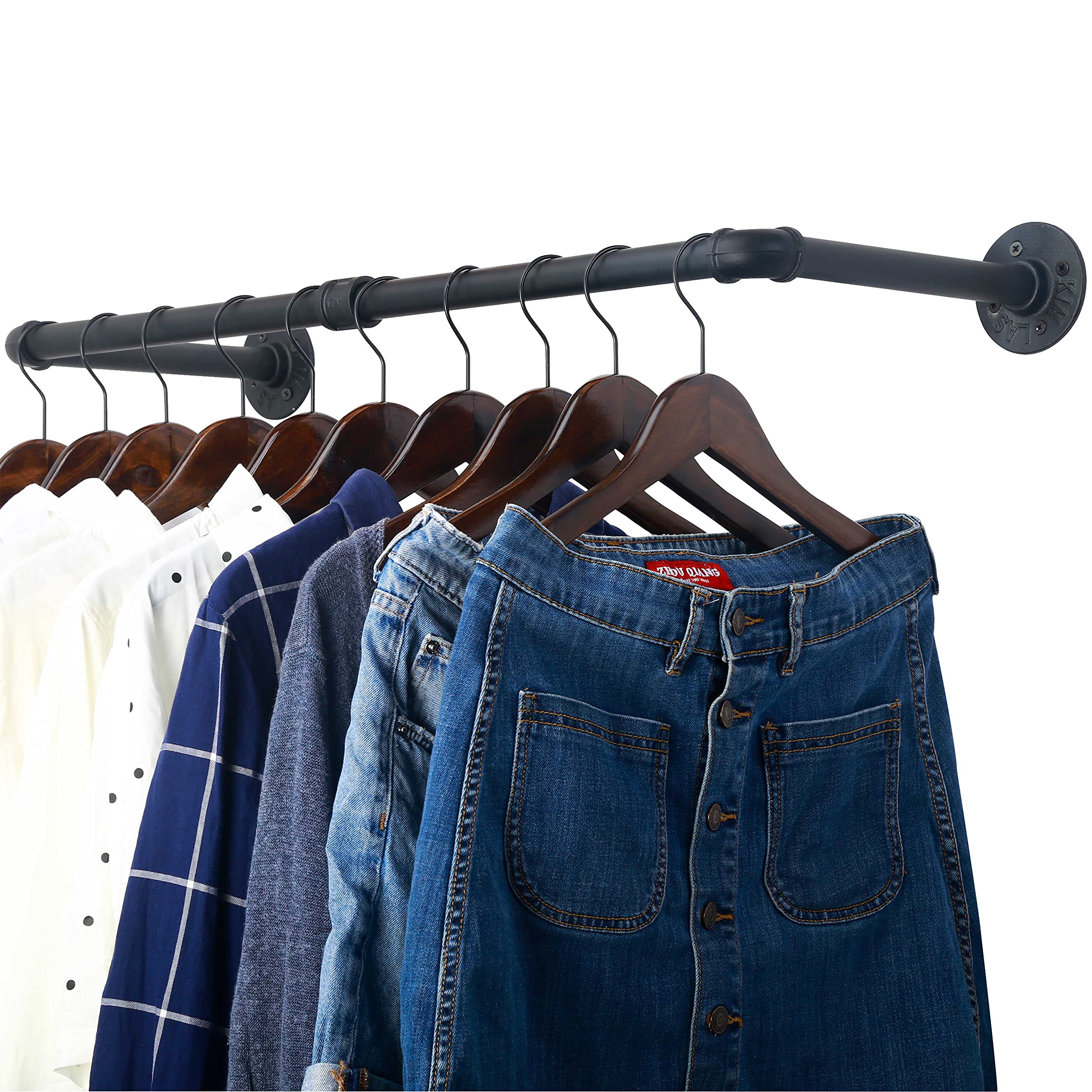 Amazon.com: WEBI Clothing Rack Wall Mount,32'' Industrial Pipe ...