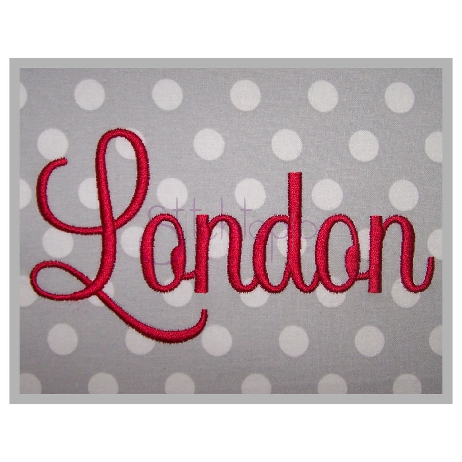 London Embroidery Font 1 1 1.5 2 - Etsy