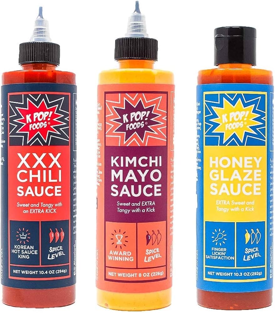 Amazon.com : KPOP Foods K-TOWN Korean BBQ Sauce Set. Includes: (1 ...