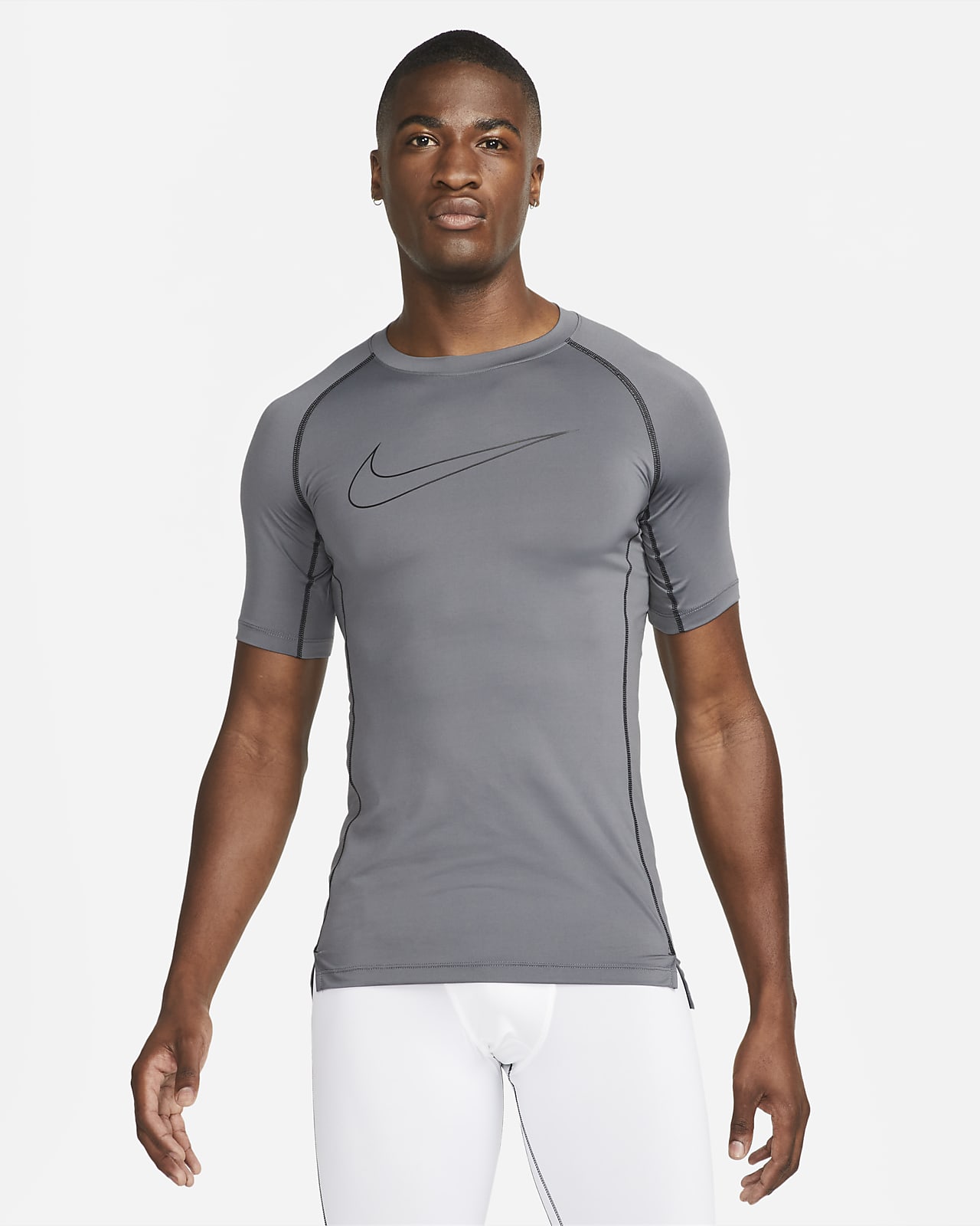 Nike Pro Dri-FIT Men's Tight-Fit Short-Sleeve Top. Nike IN