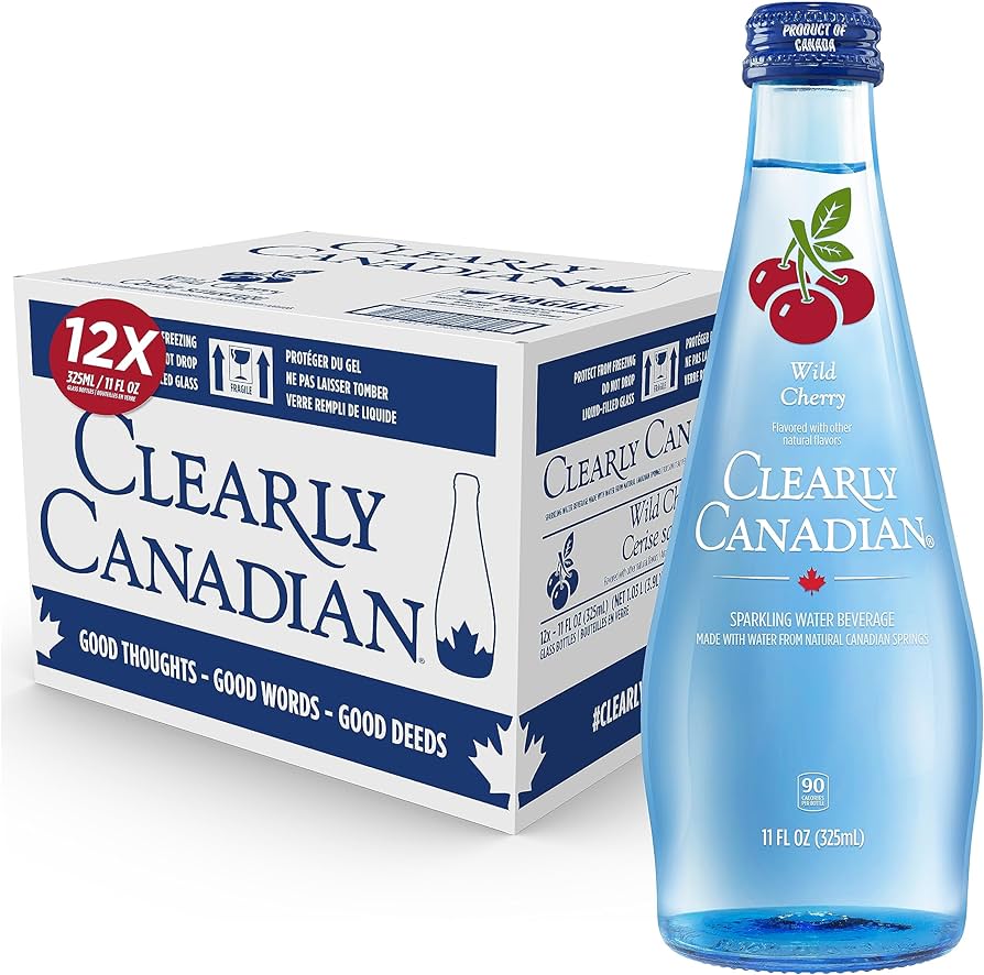 Amazon.com : Clearly Canadian Wild Cherry Sparkling Spring Water ...