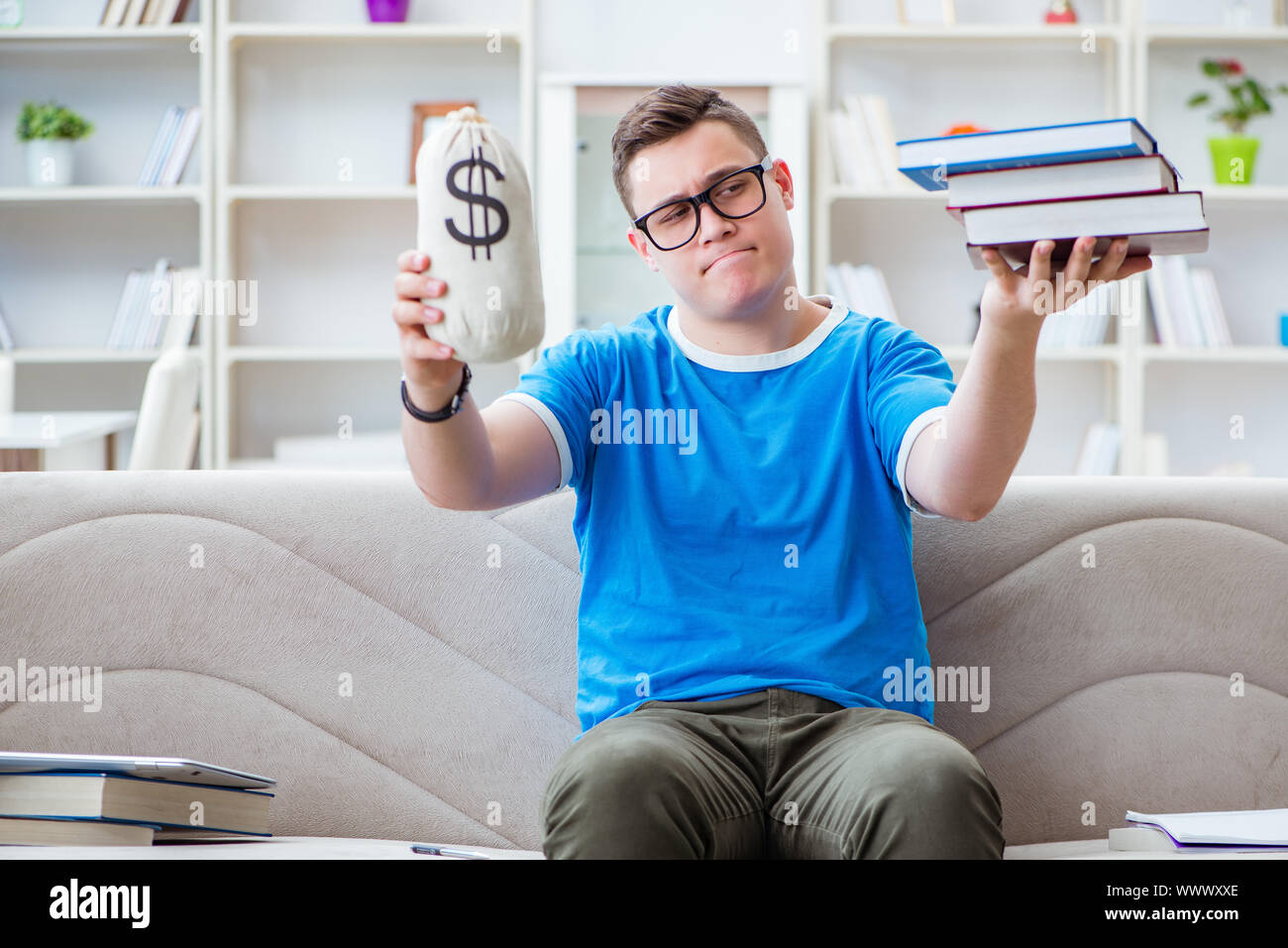 Confused boy studying hi-res stock photography and images - Page 2 ...