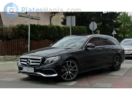 S1 XKXXX, Mercedes-Benz E-Klasse (Silesian Voivodeship) License ...