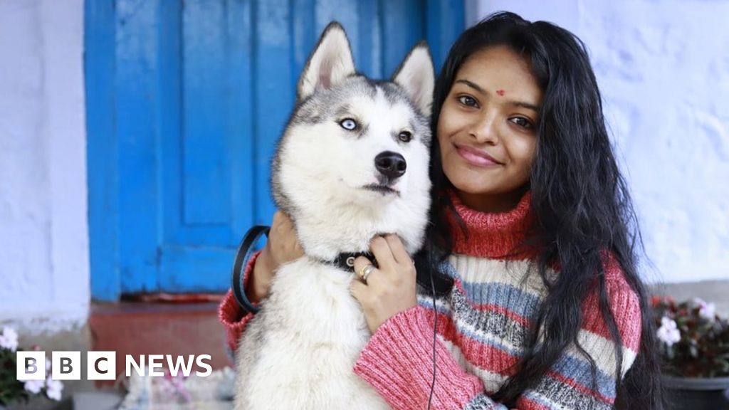 Ukraine: The Indian girl who wouldn't abandon her dog in a war ...