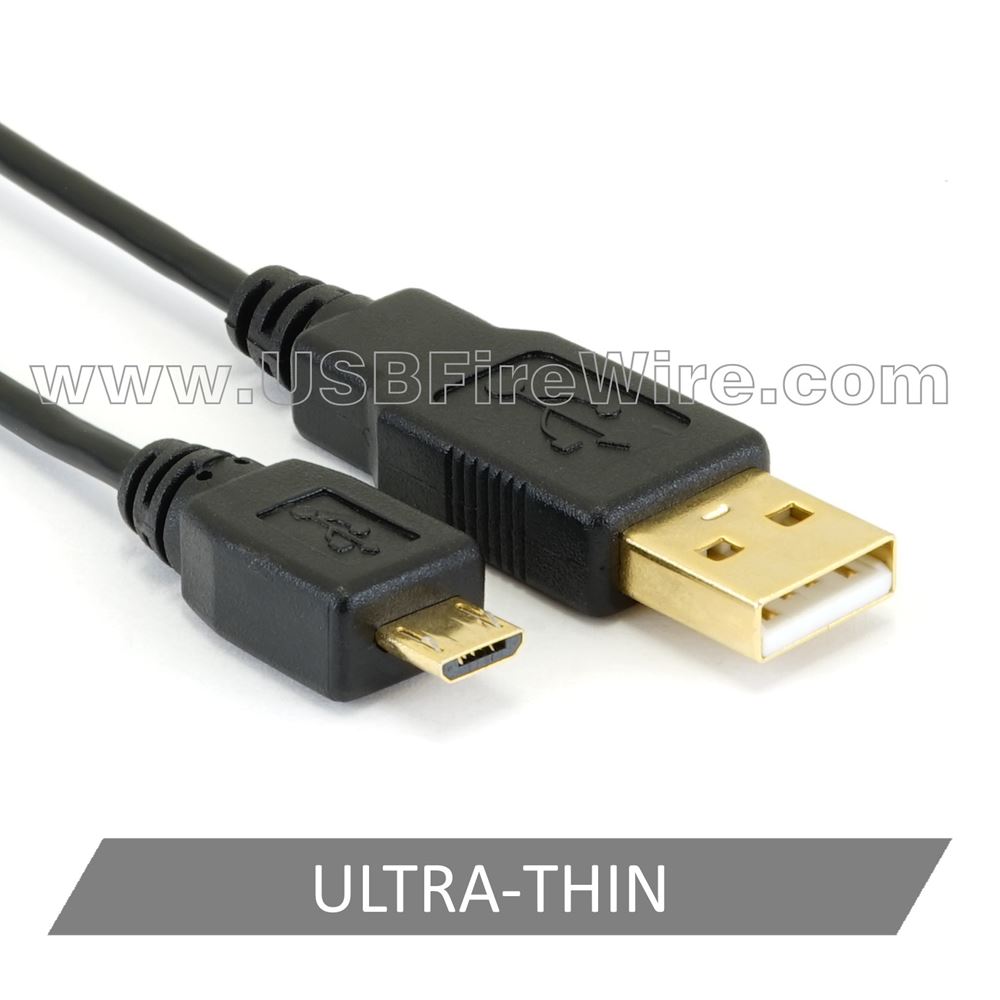 Ultra-thin and flexible A to Micro-B USB Cable - 877.522.3779 ...