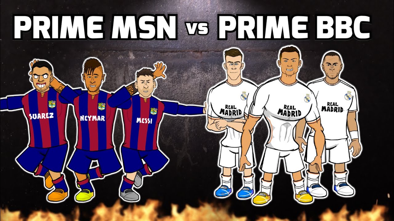 🔥MSN vs BBC🔥 (Messi Suarez Neymar vs Bale Benzema Cristiano ...