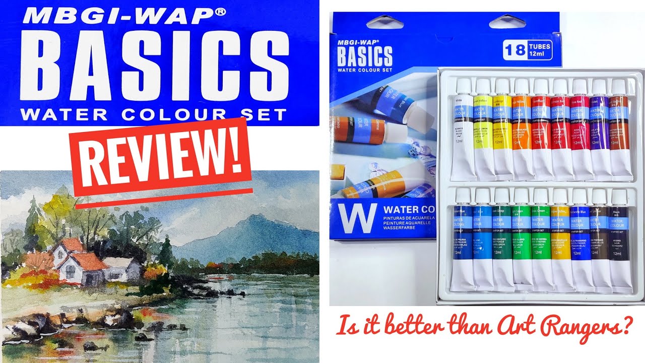 Magi-Wap Basics Watercolors Review : How BASIC is it? - YouTube