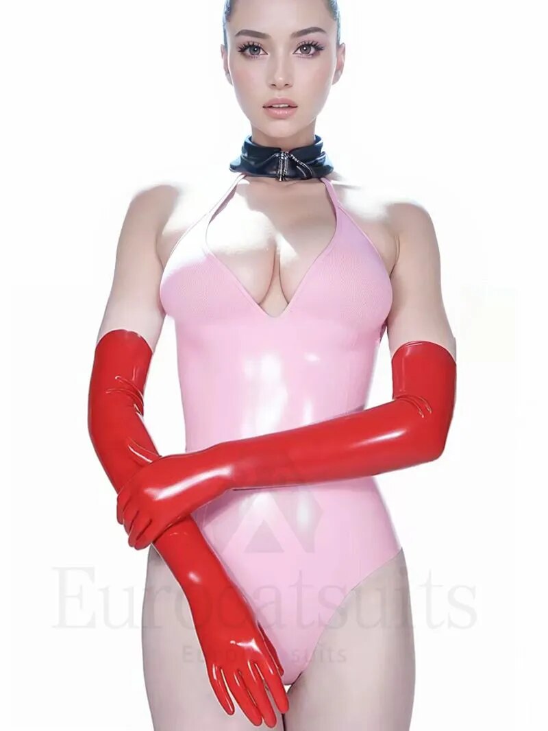 Fetish Sexy Latex Gloves Unisex Sexy Cosplay Costumes Latex ...