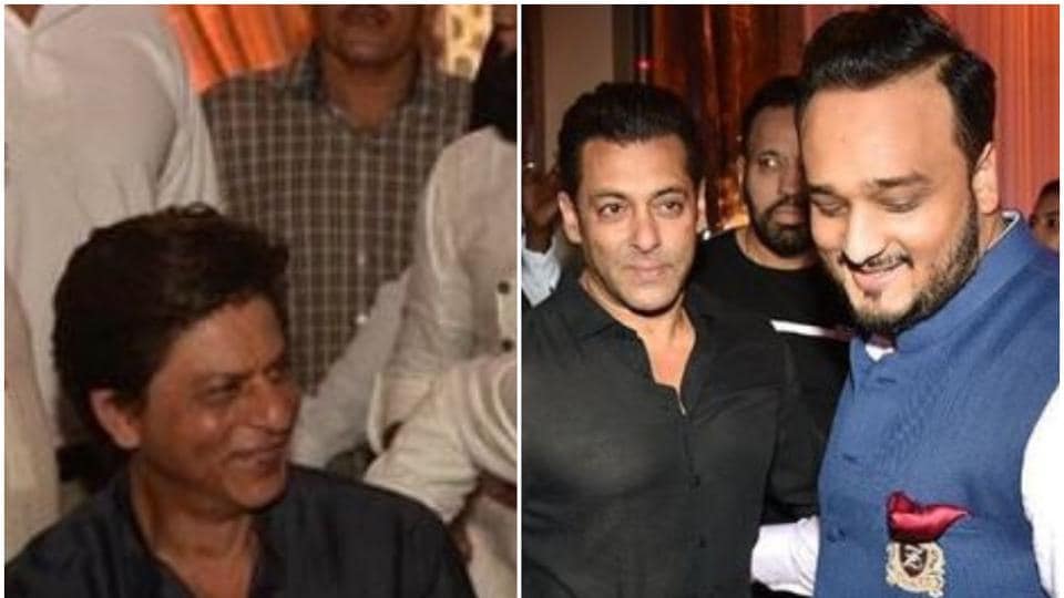 Inside Baba Siddique's iftar party: Shah Rukh Khan enjoys kebabs ...