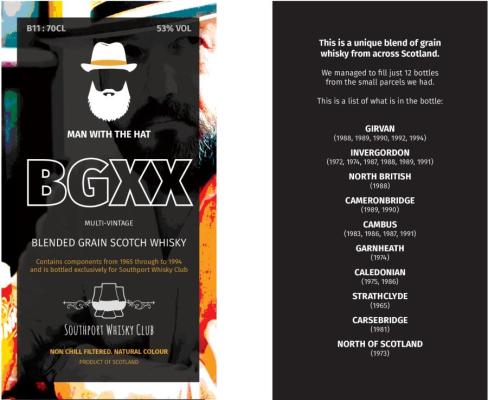 Blended Grain Bgxxx Man with the Hat Southport Whisky Club 53 ...