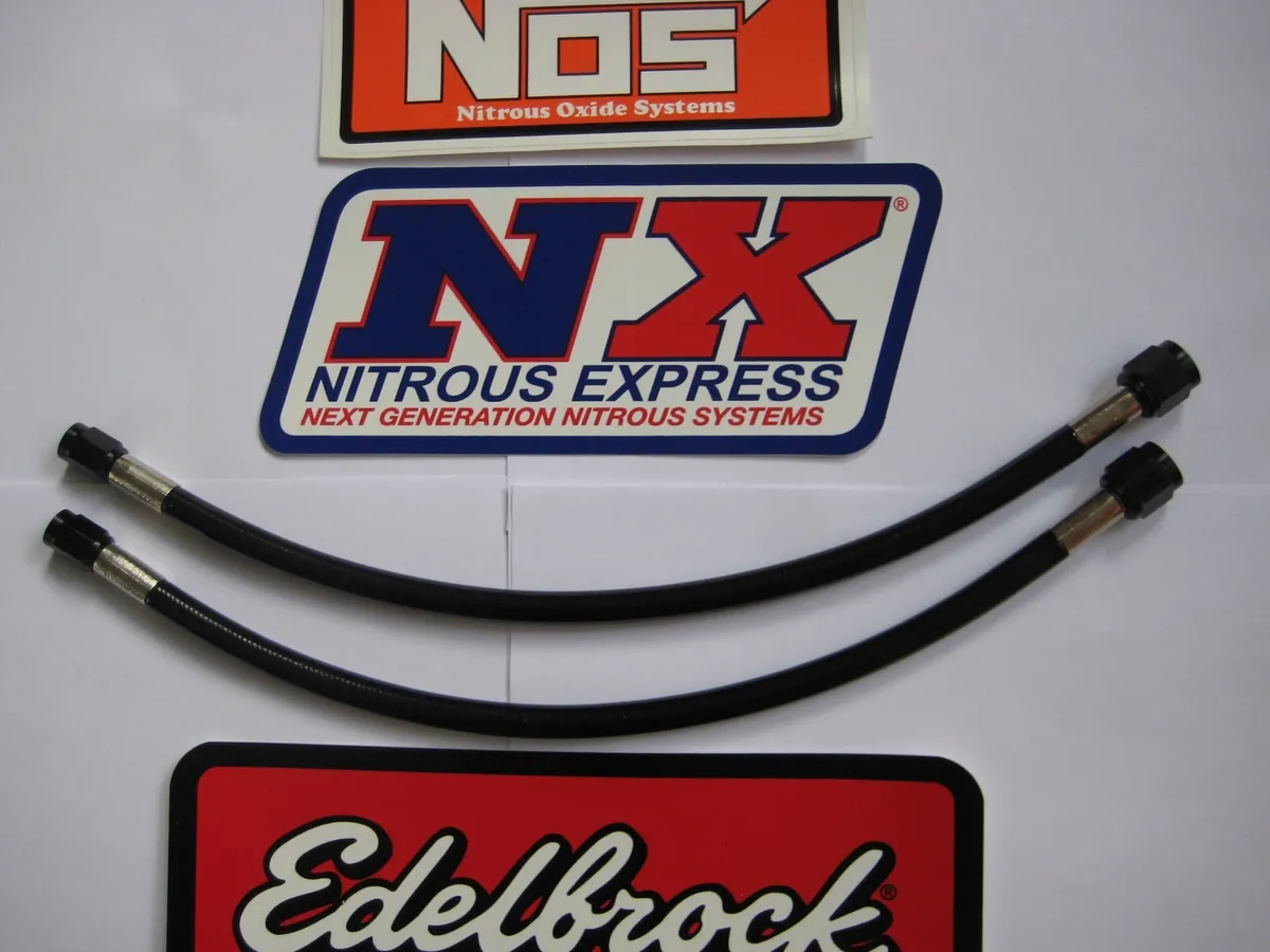 LOOK MOM BLACKOUT! *NEW 4AN-3AN-12" NITROUS OR FUEL LINE/HOSE ...