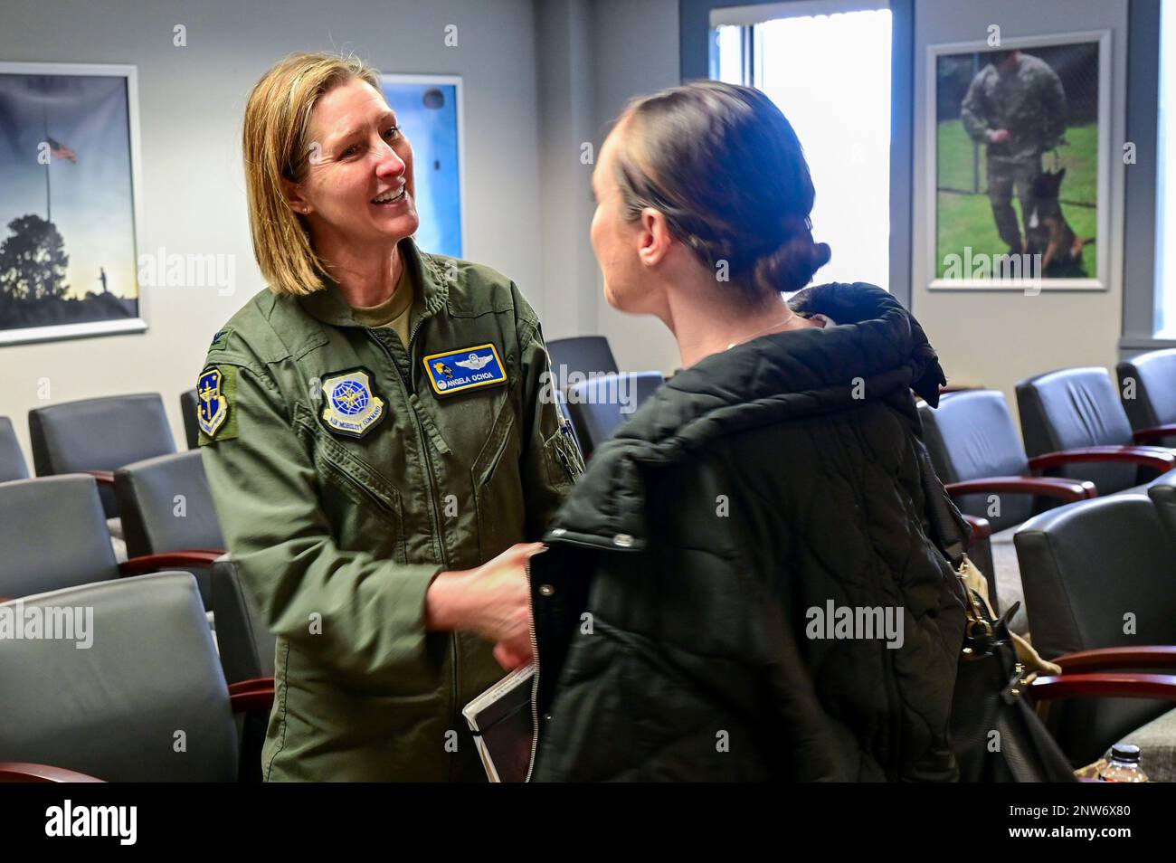 Col. Angela Ochoa, 19th Airlift Wing and installation commander ...