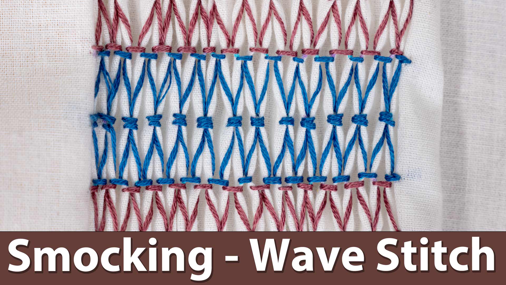 Smocking - Wave Stitch - Professor Pincushion