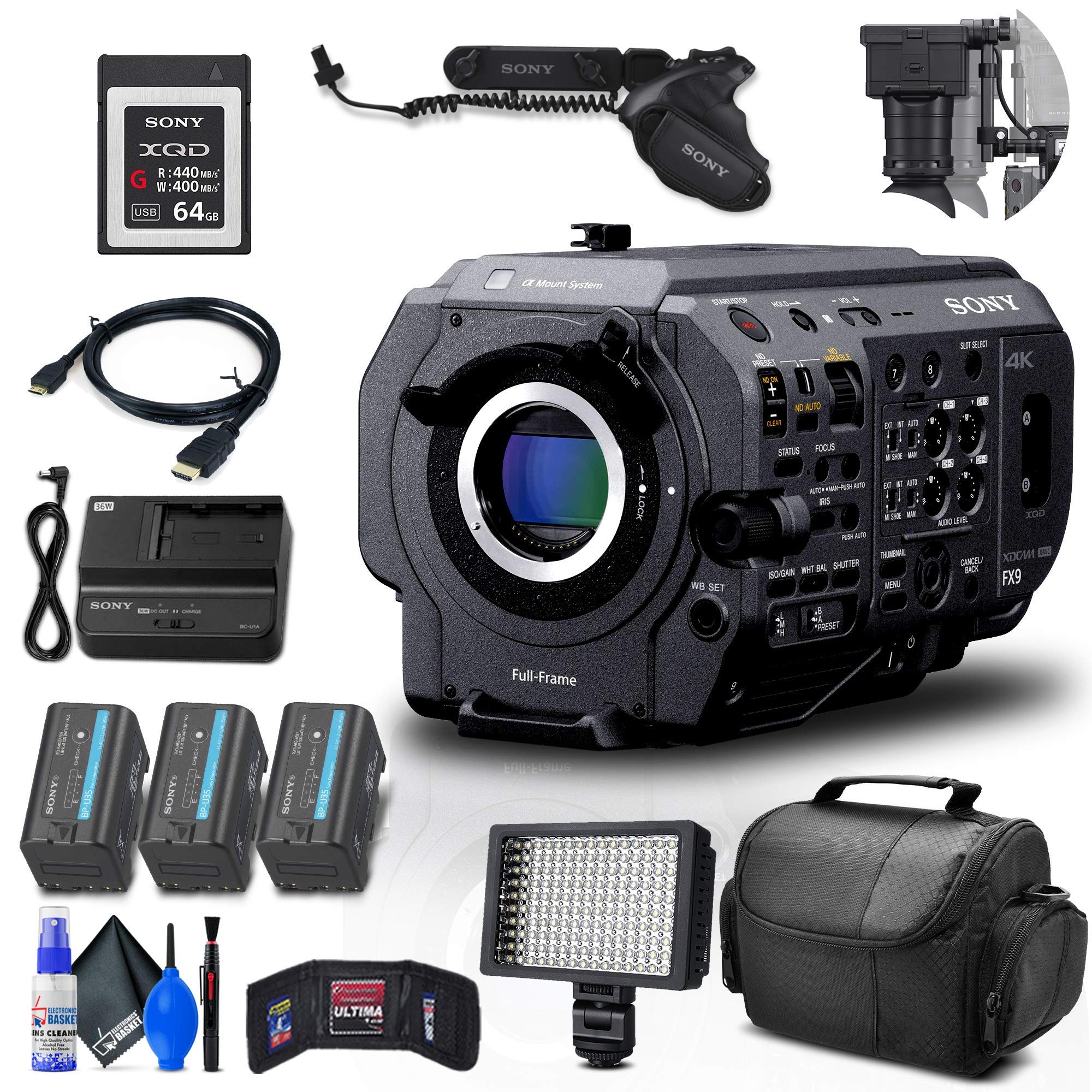 Amazon.com : Sony PXW-FX9 XDCAM 6K Full-Frame Camera System (Body ...