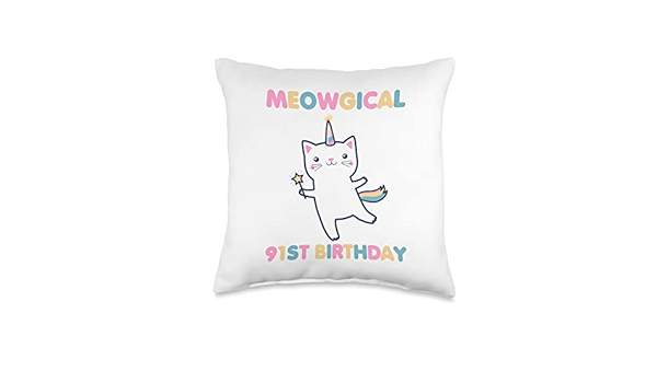 Amazon.com: Happy Ninety First Party Cats Lover 91 Years Old ...