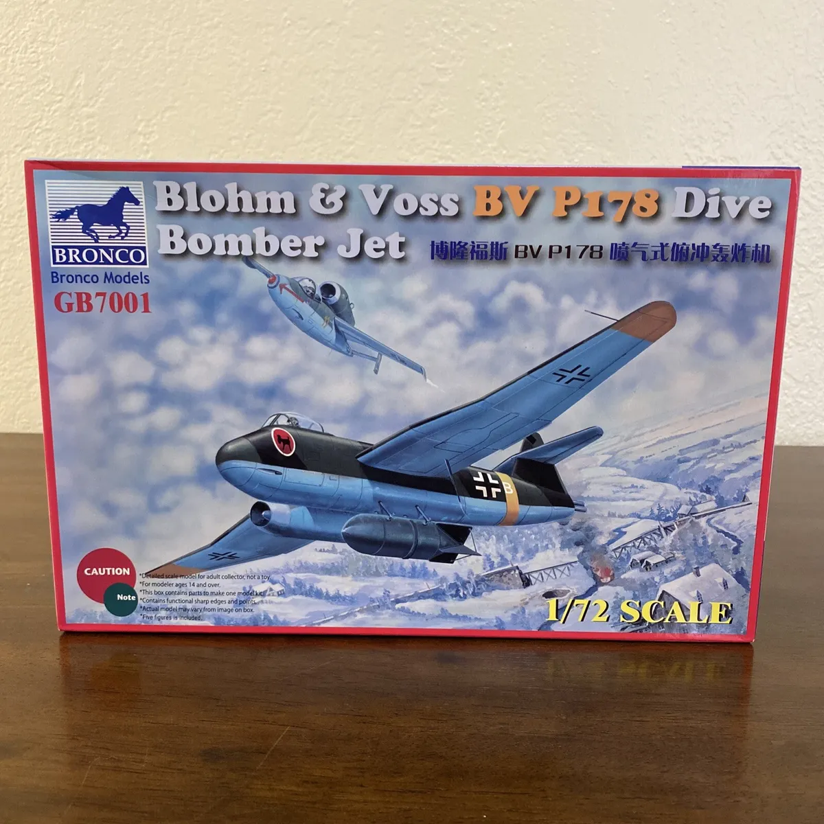 BRONCO GB7001 BLOHM & VOSS BV P178 DIVE BOMBER JET 1/72 MODEL KIT ...