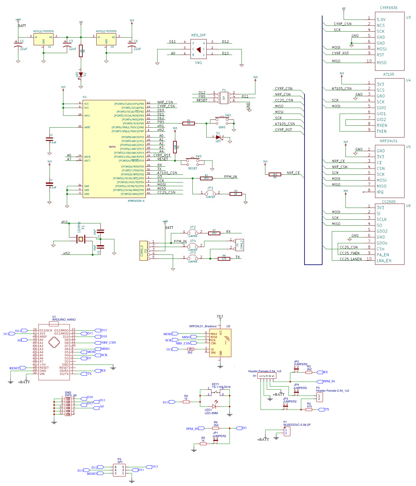 DIY-Multiprotocol-TX-Module_NRF24L - EasyEDA open source hardware lab